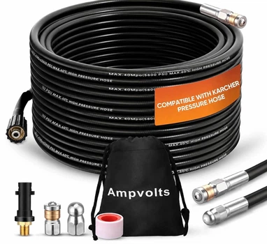 Шланг для мойки высокого давления Ampvolts 20 м, 400 бар, совместимый с Karcher K2-K7