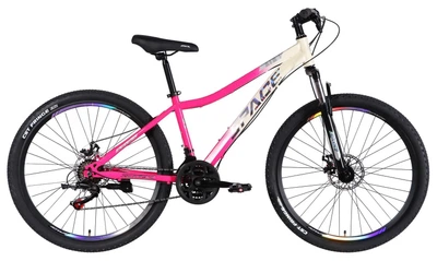 Велосипед ST 27.5" SPACE AURORA DD FR рама-15" біло-рожевий 2026 (OPS-SP-27.5-092)