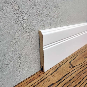 Плинтус МДФ Kluchuk LF-03 RAL 9003 100×12×2000 Белый (MDF LF-03)