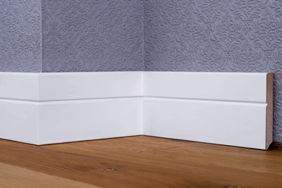 Плинтус МДФ 80×12×2500 Белый (ПФ-11)