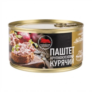 Паштет утиный Тернопилльский мясокомбинат 225 г жеб