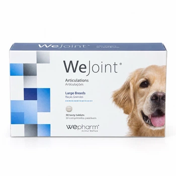 Кормова добавка WeJoint® Large Breeds tasty tablets (хондропротектор 1 таб на 40кг) для собак великих порід смачні таблетки для підтримки здоров’я суглобів (5600757920054)