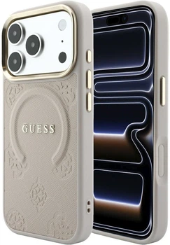 Чохол для смартфона Guess Saffiano Peony & Ring MagSafe для Apple iPhone 18 Pro Max / Apple iPhone 17 Pro Max Pink (3666339654559)