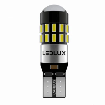 Автолампа LEDLUX W5W 30 діодів, лінза, Обманка, 6000K 12-24В