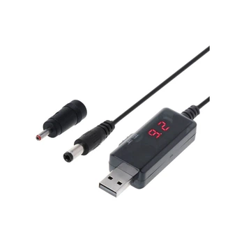 Кабель питания USB to DC 3.5x1.35mm + 5.5x2.1mm 9V-12V Dynamode (KWS-912V)