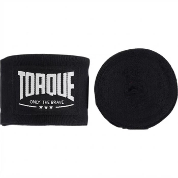 Бинти боксерські еластичні TORQUE 3 м чорні з липучкою для єдиноборств