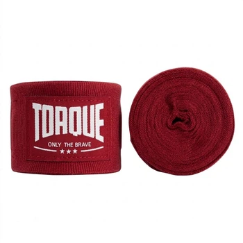 Боксерські бинти TORQUE 5 м червоні, спортивні еластичні бинти для боксу та єдиноборств із липучкою