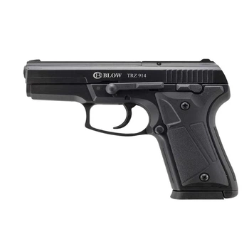 Сигнально-стартовый пистолет BLOW TRZ-914 AVTO, 14+1/9 mm (Black/Brown Grips) add 1 magazine.