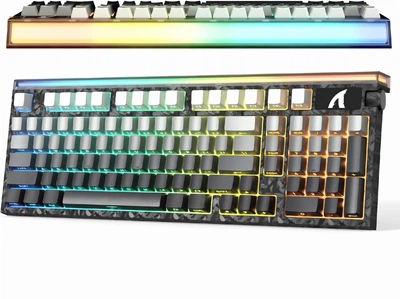 Магнітна клавіатура Attack shark R98HE Moonlight, 8000Hz/s, Switch 0.005mm, Rapid Trigger, RGB Підсвічування