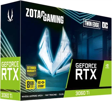 Видеокарта ZOTAC GAMING GeForce RTX 3060 Ti Twin Edge OC LHR 8GB GDDR6