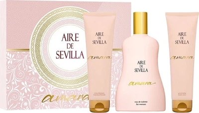 Набор для женщин Instituto Espanol Aire Sevilla Amara Туалетная вода 100 мл + Лосьон для тела 100 мл + Гель для душа 100 мл (8411047136676)