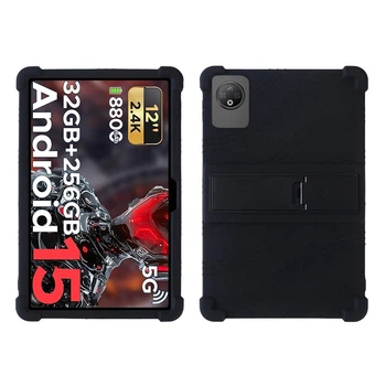 Детский чехол TPU Wave with Stand для Doogee V Pad с подставкой black