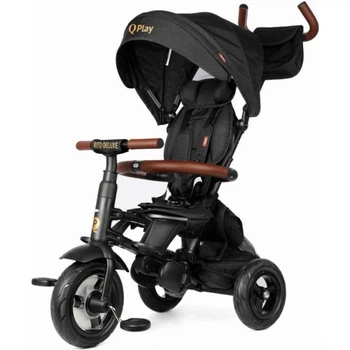 Велосипед трехколесный детский складной Qplay Rito Deluxe Black (S380-17RitoDeluxeBlack)