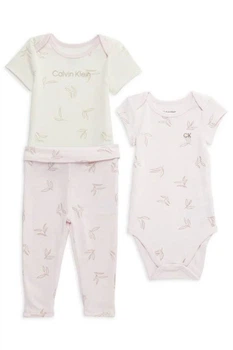 Комплект: боди и брюки Calvin Klein 74-80(см) Розовый микс (158514)