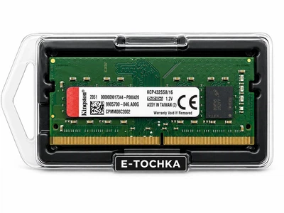 Оперативна память Kingston 16GB SO-DIMM DDR4 3200MHz (KCP432SS8/16)