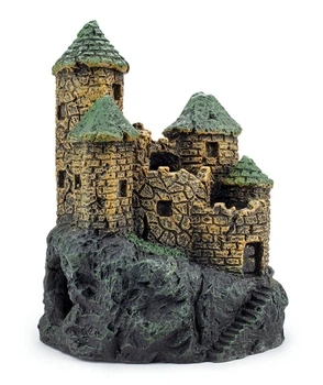 Декорация для аквариума, Happet, сказочный замок, полиэстер, 11x9.5x14.5 см (R011)