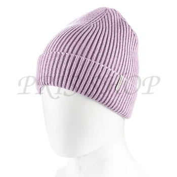 Шапка віскозна одинарна не висока з відворотом ATRICS Wh941 Универсальный бузковий