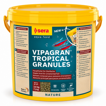 Корм для всех аквариумных рыб Sera Vipagran Granules, гранулы, - 10 л (3.6кг)