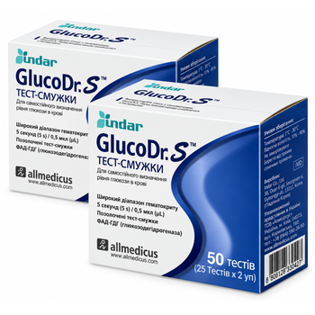 Тест-полоски к глюкометру GlucoDr. S (AGM-513S), 100 шт.