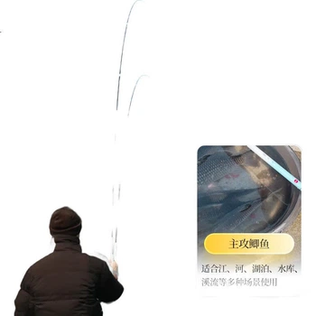 Вудка GW GW Qingyue Crucian 3,6 метра, ультралегка ультратонка, ручна, з 37 секціями, вудка для лову карася на дикій природі та на платформі, рибальські снасті