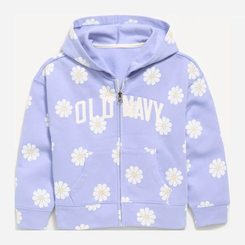 Дитяча флісова толстовка з капюшоном для дівчинки Old Navy 522771720 134см Бузкова (1159858180)