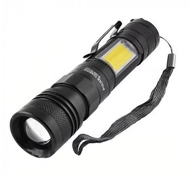 Ліхтарик BL 19 T6 Usb Micro чорний алюміній, 3 режими
