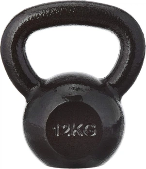 Гиря чавунна Toorx 12 кг з гумовою підставкою Black (KGV-12) 5001712