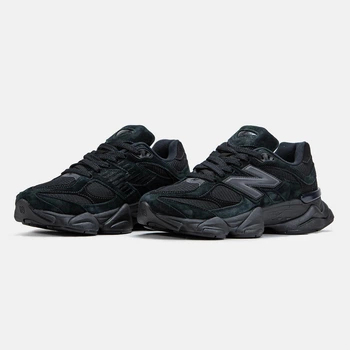 Чоловічі кросівки 9060 Black замша текстиль 42 чорний
