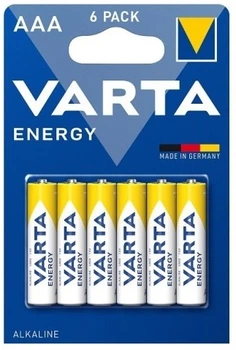 Батарейки Varta Energy AAA BLI 6 (4008496676545)