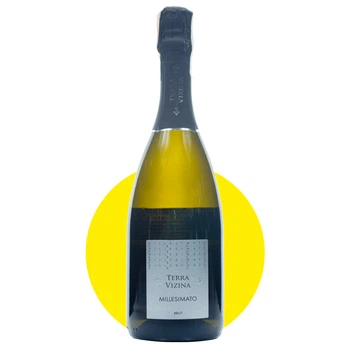 Вино игристое Терра Визина Спуманте Миллезимато Брут/Terra Vizina Spumante Millesimato Brut белое сухое, 0,75 л, 11%