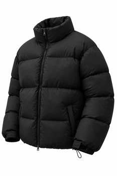 Чоловіча Пухова Куртка Стьобана Пуховик Без Капюшона Without S/M Nest 27 Black