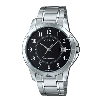 Чоловічий годинник Casio MTP-V004D-1B чорний циферблат