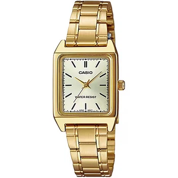 Жіночий годинник Casio LTP-V007G-9E золотистий циферблат