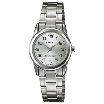 Жіночий годинник Casio LTP-V001D-7B сріблястий циферблат