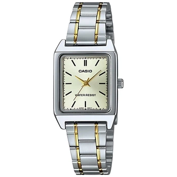 Жіночий годинник Casio LTP-V007SG-9E золотистий циферблат