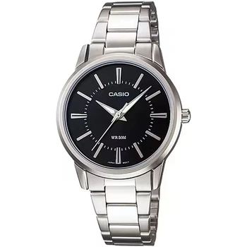 Жіночий годинник Casio LTP-1303D-1AVDF чорний циферблат