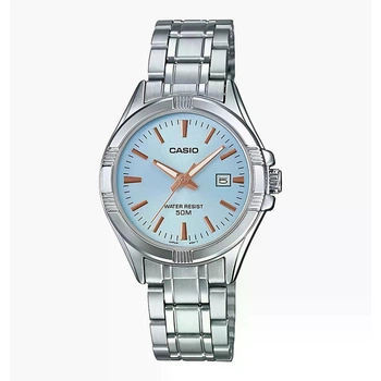 Жіночий годинник Casio LTP-1308D-2A блакитний циферблат