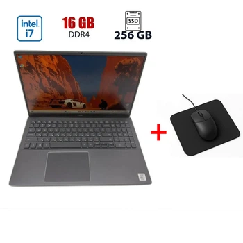 Ультрабук Dell Vostro 15 5501 / 15.6" (1920x1080) IPS / Intel Core i7-1065G7 (4 (8) ядер по 1.3 - 3.9 GHz) / 16 GB DDR4 / 256 GB SSD M.2 NVMe / Intel Iris Plus Graphics / WebCam б/у + Подарок Мышка и коврик