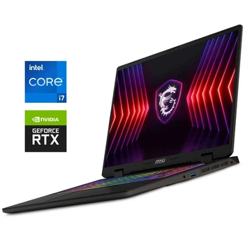 Игровой ноутбук Б-класс MSI Sword 16 HX B13VGKG / 16" (2560x1600) IPS / Intel Core i7-13700HX (16 (24) ядер по 2.1 - 5.0 GHz) / 16 GB DDR5 / 512 GB SSD NVMe / nVidia GeForce RTX 4070, 8 GB GDDR6, 128-bit / WebCam б/у