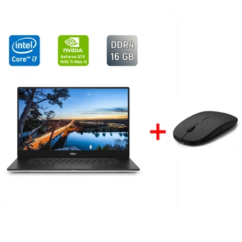 Игровой ноутбук Б-класс Dell XPS 15 9570 / 15.6" (1920x1080) IPS / Intel Core i7-8750H (6 (12) ядра по 2.2 - 4.1 GHz) / 16 GB DDR4 / 256 GB SSD / nVidia GeForce GTX 1050 Ti Max-Q, 4 GB GDDR5, 128-bit / USB Type-C / HDMI б/у + Подарок Беспроводная мышь