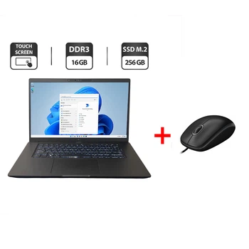 Ультрабук Dell Latitude 7530 / 15.6" (1920x1080) IPS Touch / Intel Core i5-1245U (10 (12) ядер по 1.2 - 4.4 GHz) / 16 GB DDR4 / 256 GB SSD M.2 / Intel Iris Xe Graphics / WebCam б/у + Подарок Проводная мышь / USB