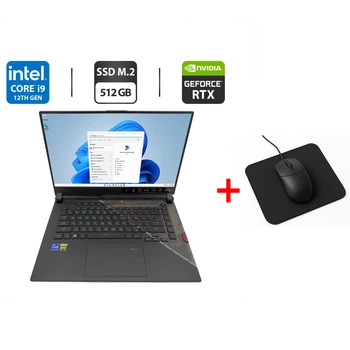 Игровой ноутбук Б-класс Asus ROG Strix G533ZM / 15.6" (1920x1080) IPS / Intel Core i9-12900H (14 (20) ядер по 3.8 - 5.0 GHz) / 16 GB DDR5 / 512 GB SSD M.2 / nVidia GeForce RTX 3060, 6 GB GDDR6, 192-bit б/у + Подарок Мышка и коврик