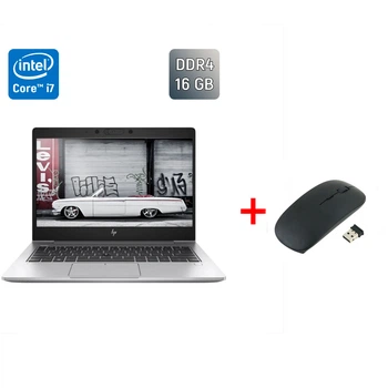 Ультрабук Б-класс HP EliteBook 830 G6 / 13.3" (1920x1080) IPS / Intel Core i7-8665U (4 (8) ядра по 1.9 - 4.8 GHz) / 16 GB DDR4 / 512 GB SSD / Intel UHD Graphics / WebCam / TouchID / Windows 10 б/у + Подарок Беспроводная мышь / USB