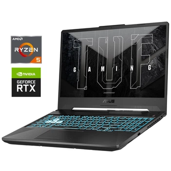 Игровой ноутбук Б-класс Asus TUF Gaming A15 FA506ICB / 15.6" (1920x1080) IPS / AMD Ryzen 5 4600H (6 (12) ядер по 3.0 - 4.0 GHz) / 8 GB DDR4 / 512 GB SSD NVMe / nVidia GeForce RTX 3050, 4 GB GDDR6, 128-bit / WebCam б/у