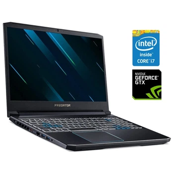 Игровой ноутбук Б-класс Acer Predator Helios 300 PH315-52 / 15.6" (1920x1080) IPS / Intel Core i7-9750H (6 (12) ядер по 2.6 - 4.5 GHz) / 16 GB DDR4 / 512 GB SSD M.2 / nVidia GeForce GTX 1660 Ti, 6 GB GDDR6, 192-bit / WebCam б/у