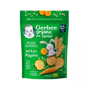 Крекеры Gerber пшеничные с морковью для детей с 12 месяцев. Органический продукт