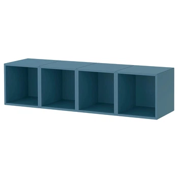 Поєднання підвісних шаф ІКЕА EKET 140x35x35 см Темно -синій (s19602082)