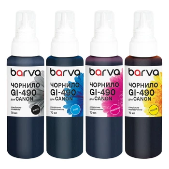 Чернила Barva Canon GI-490 SET 4x70 мл, pigment (CG490-070-MP)