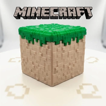 Органайзер короб с необычной крышкой майнкрафт | minecraft box в виде строительного блока