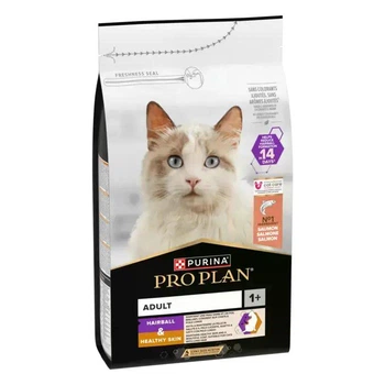 Сухий корм для виведення шерсті у котів з чутливою шкірою Purina Pro Plan Hairball з лососем 1.5 кг (7613036529150)